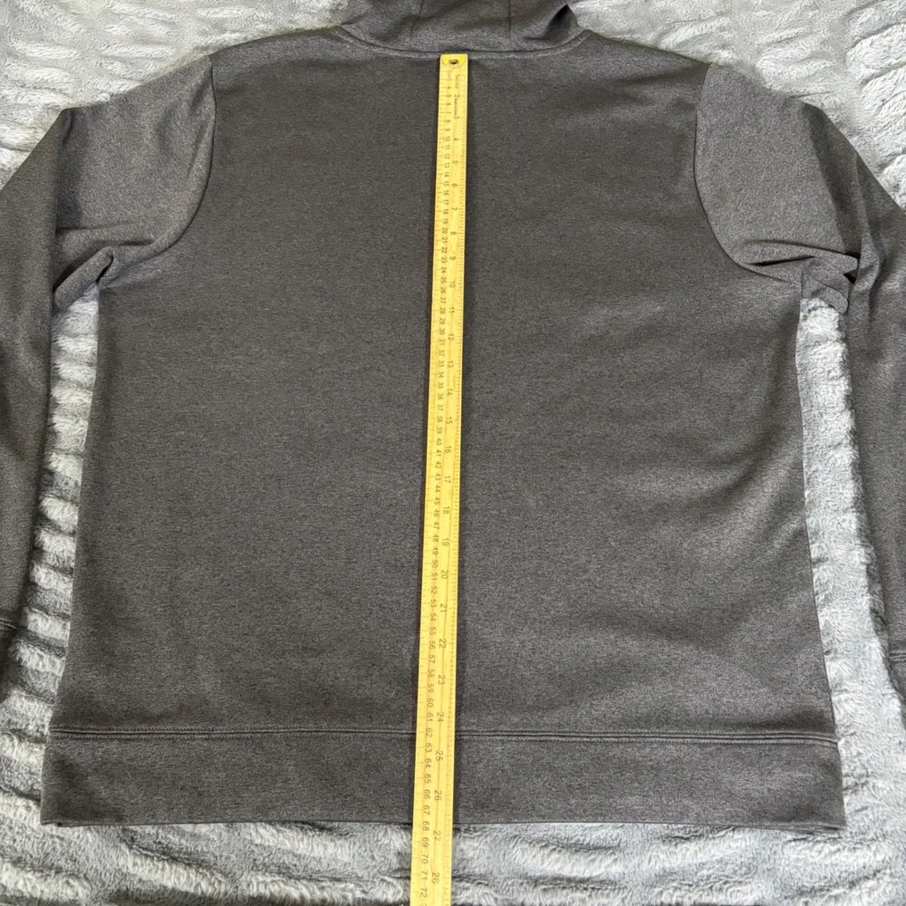 The North Face Mens Large Gray Blue Logo Pullover Hoodie NF0A2T3QYDE